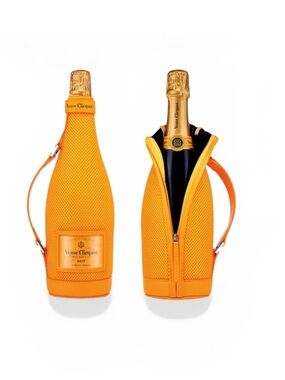 Veuve Clicqout Insulated Ice Bottle Jacket Orange Champagne Brut 750 ML